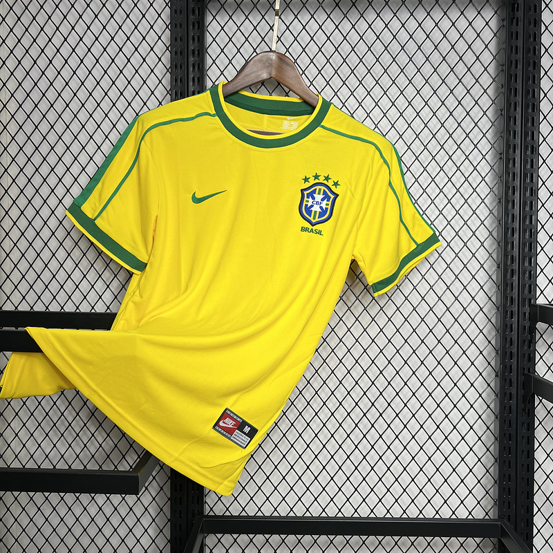 BRAZIL 1998 HOME JERSEY - STADIUM VERSION